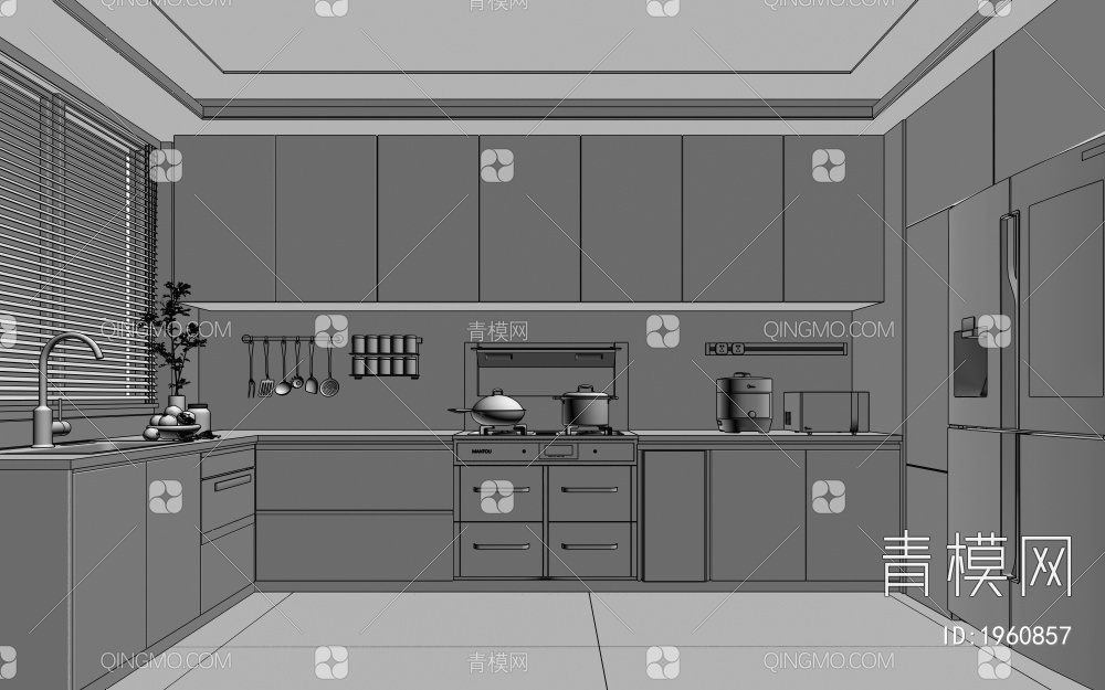 厨房3D模型下载【ID:1960857】