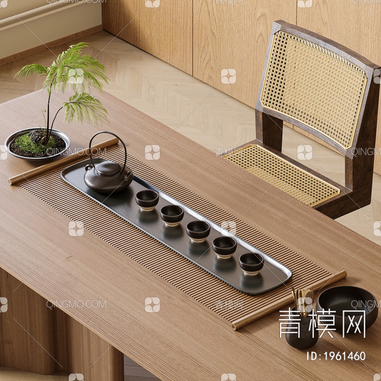 茶具摆件3D模型下载【ID:1961460】