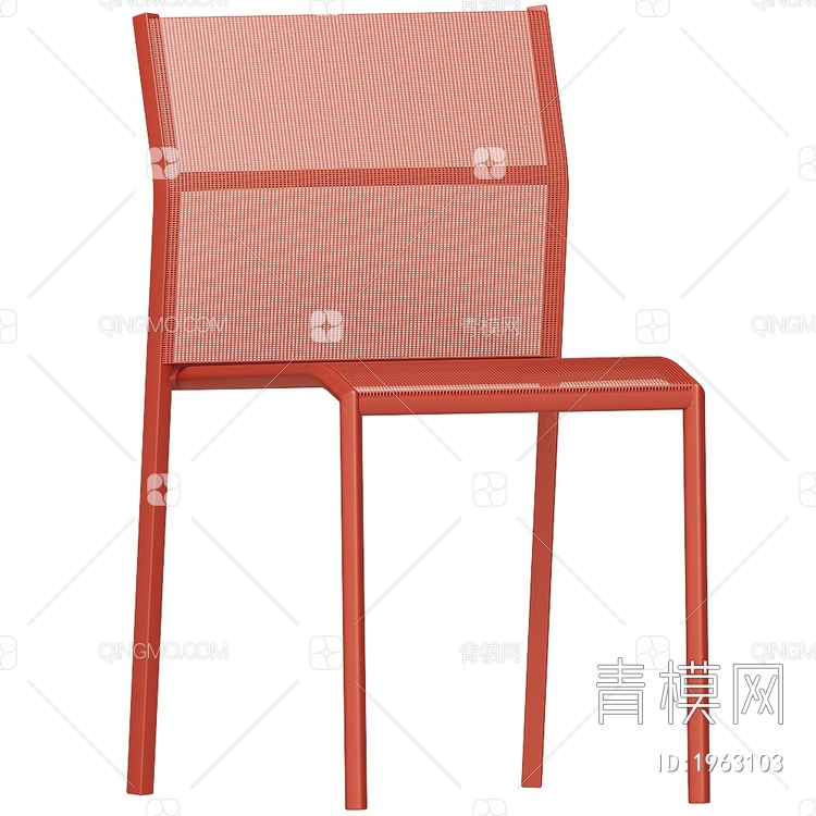 CHAIR CADIZ红金属单椅3D模型下载【ID:1963103】