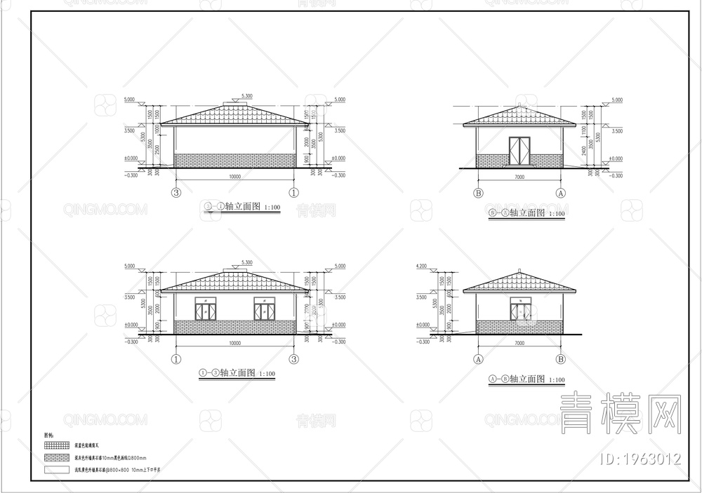 7X10M加氯间建筑施工图带天正【ID:1963012】