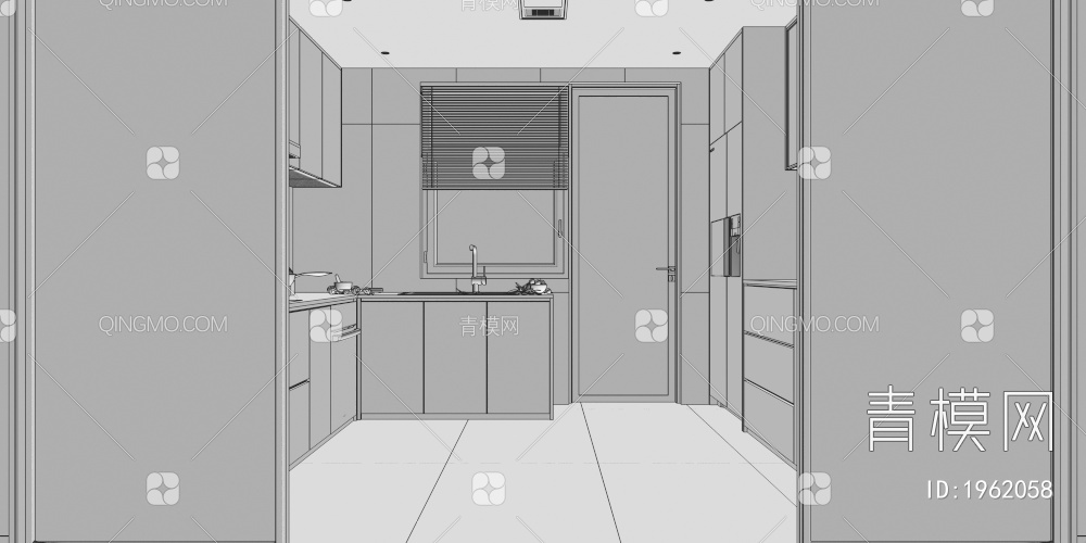 家居厨房3D模型下载【ID:1962058】