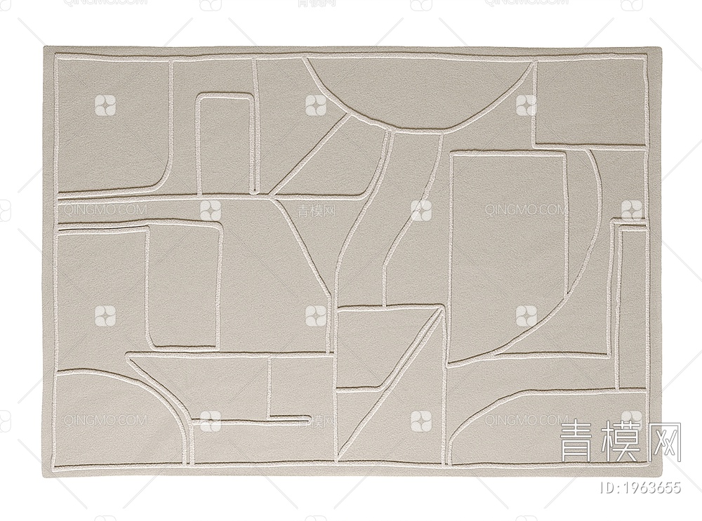 EcoKilim 几何纹理地毯SU模型下载【ID:1963655】