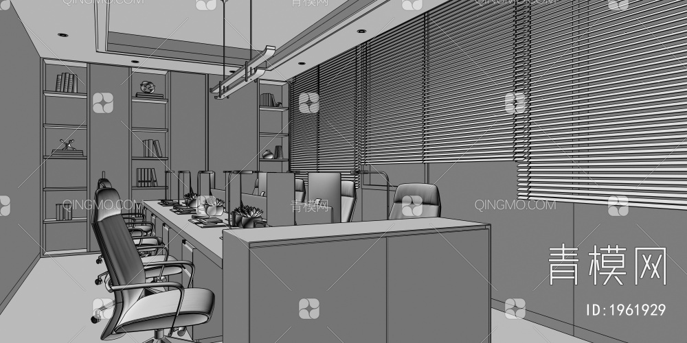 办公室3D模型下载【ID:1961929】