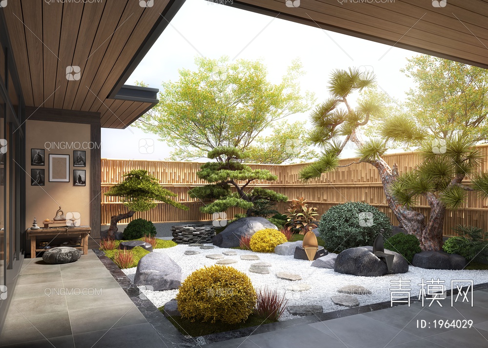 庭院景观3D模型下载【ID:1964029】
