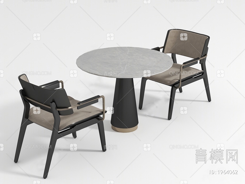 洽谈桌椅组合3D模型下载【ID:1964062】