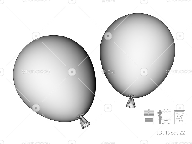 气球3D模型下载【ID:1963522】