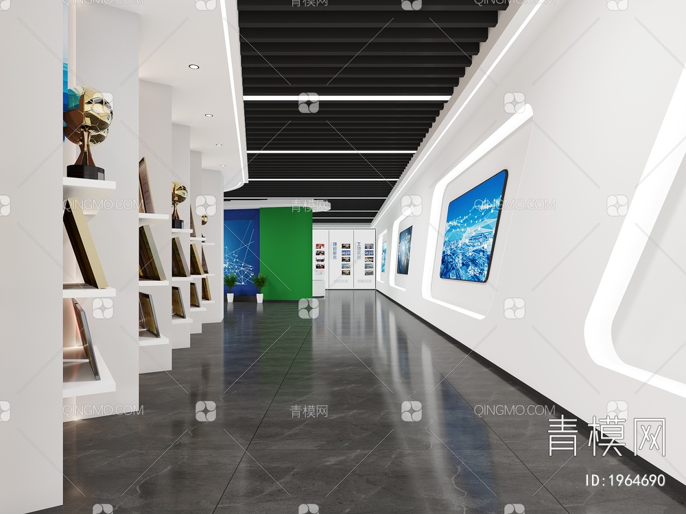 公司企业展厅3D模型下载【ID:1964690】