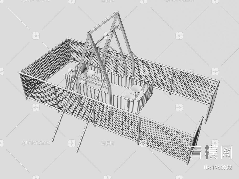 无动力海盗船3D模型下载【ID:1963932】