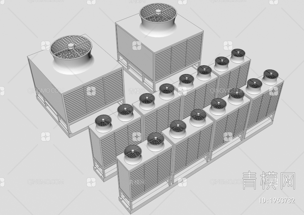 中央空调外机3D模型下载【ID:1963782】