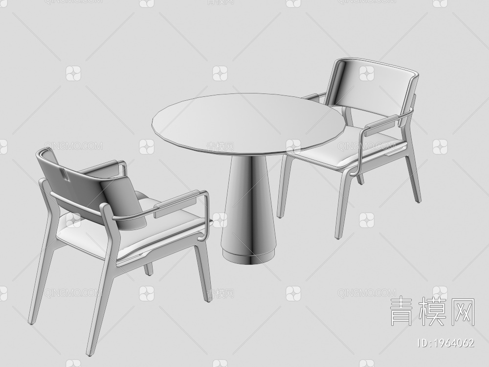 洽谈桌椅组合3D模型下载【ID:1964062】
