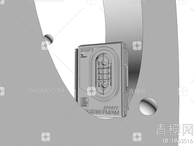 数码配件 音乐磁带3D模型下载【ID:1963516】