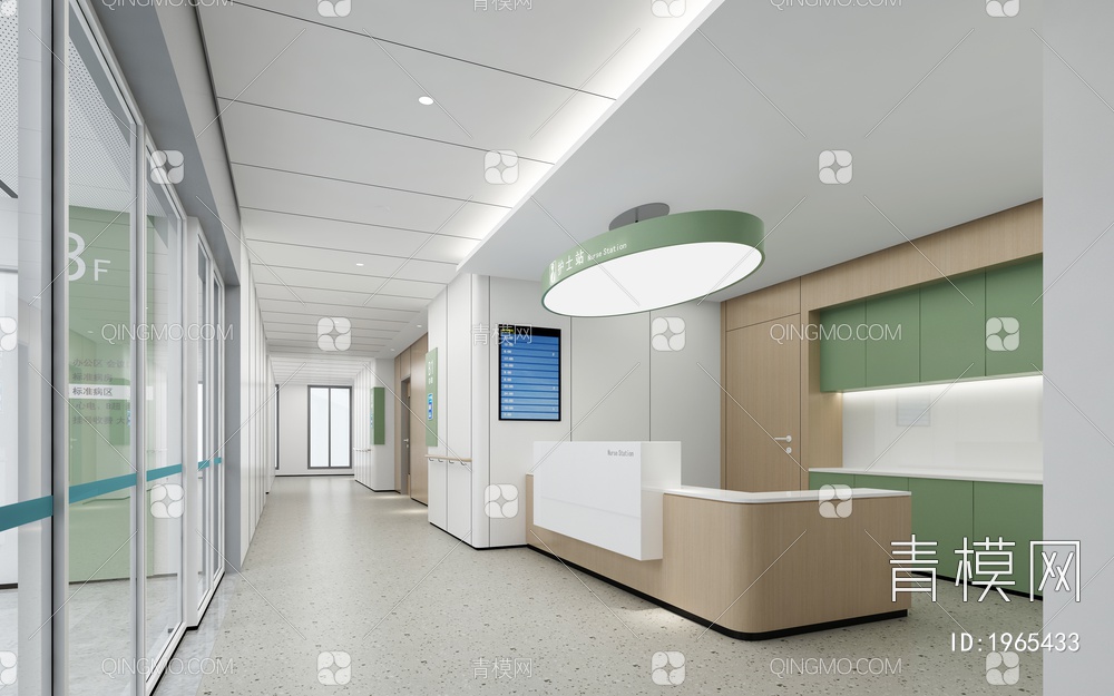 医院护士站3D模型下载【ID:1965433】