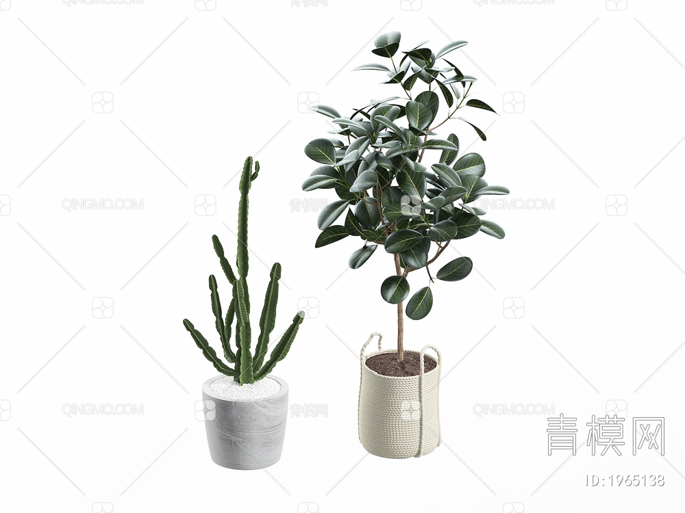 植物盆栽SU模型下载【ID:1965138】