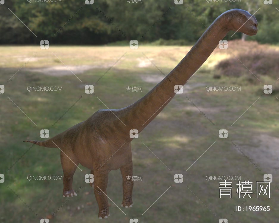 无畏龙属白垩纪远古灭绝生物恐龙3D模型下载【ID:1965965】
