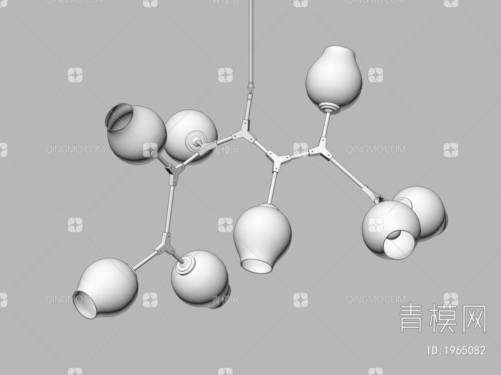 玻璃吊灯3D模型下载【ID:1965082】