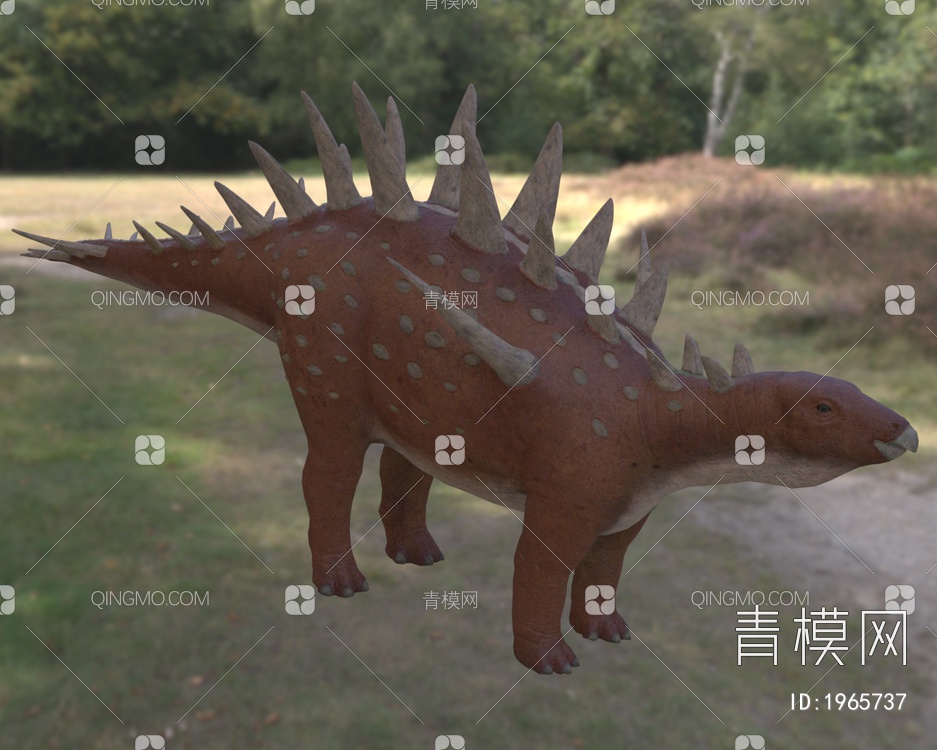 晚侏罗纪时期重庆龙远古灭绝生物恐龙3D模型下载【ID:1965737】