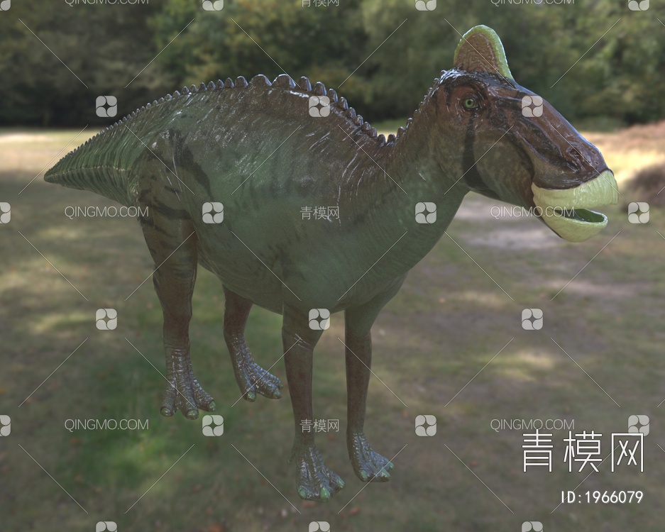 埃德蒙顿龙上白垩纪草食动物恐龙3D模型下载【ID:1966079】