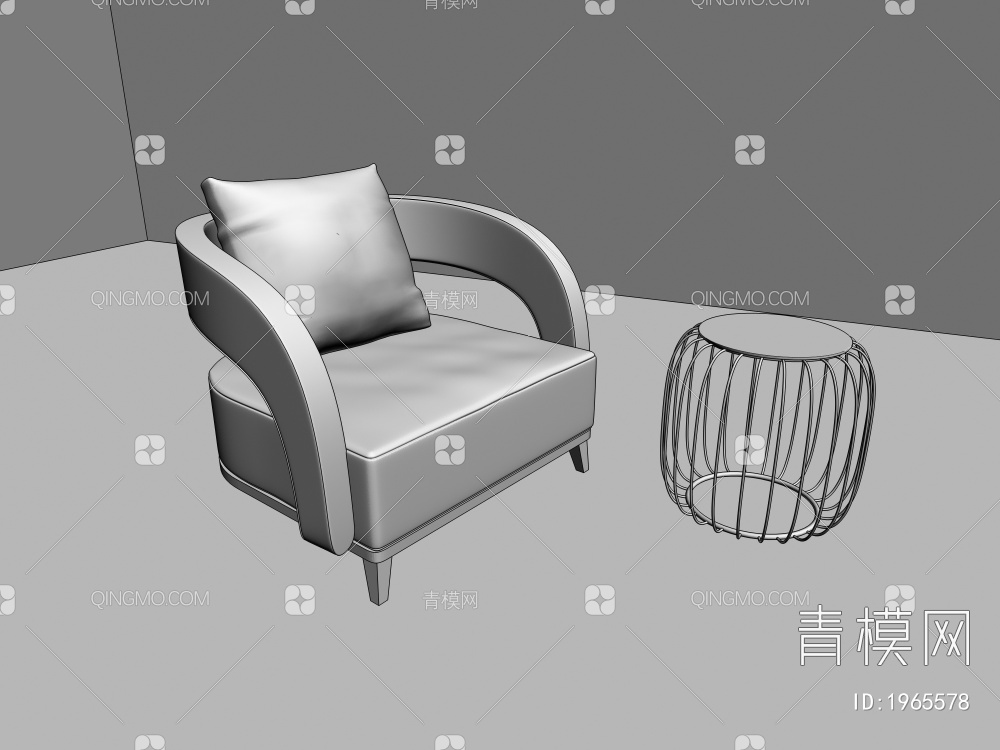 休闲椅3D模型下载【ID:1965578】