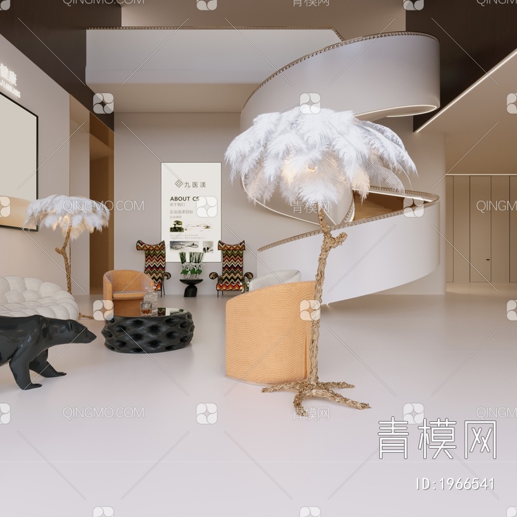 美容SPA养生会馆3D模型下载【ID:1966541】