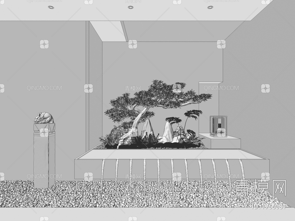 庭院景观3D模型下载【ID:1966081】