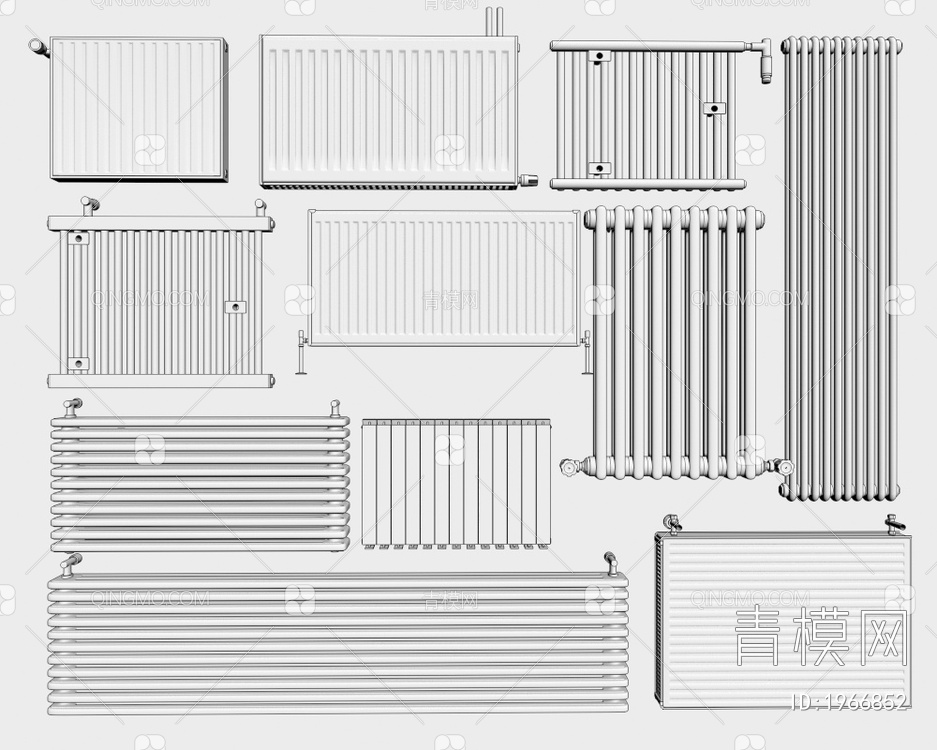 暖气片 取暖器 散热器3D模型下载【ID:1966852】