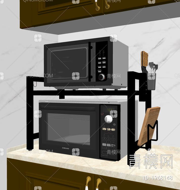 厨房电器微波炉SU模型下载【ID:1968148】