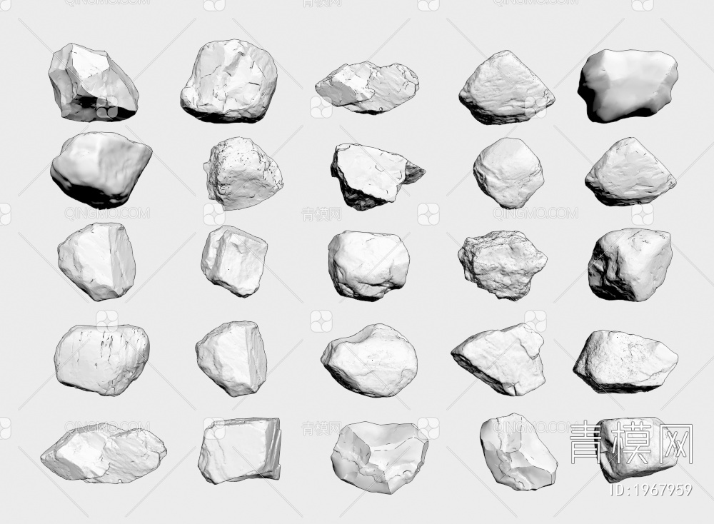 石头3D模型下载【ID:1967959】