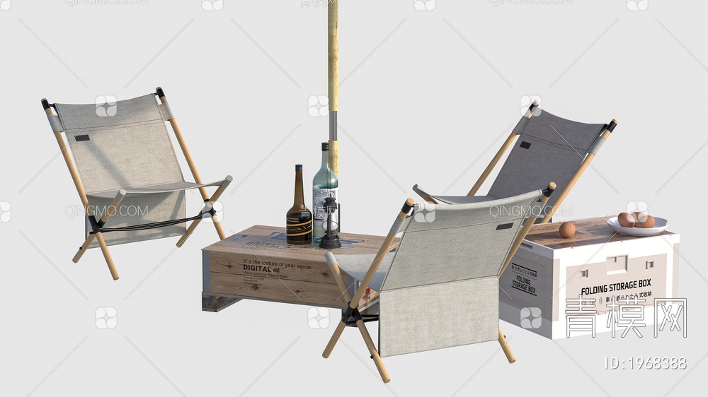 露营椅 户外椅 室外椅 户外休闲椅 休闲椅 沙滩椅 折叠椅 导演椅3D模型下载【ID:1968388】