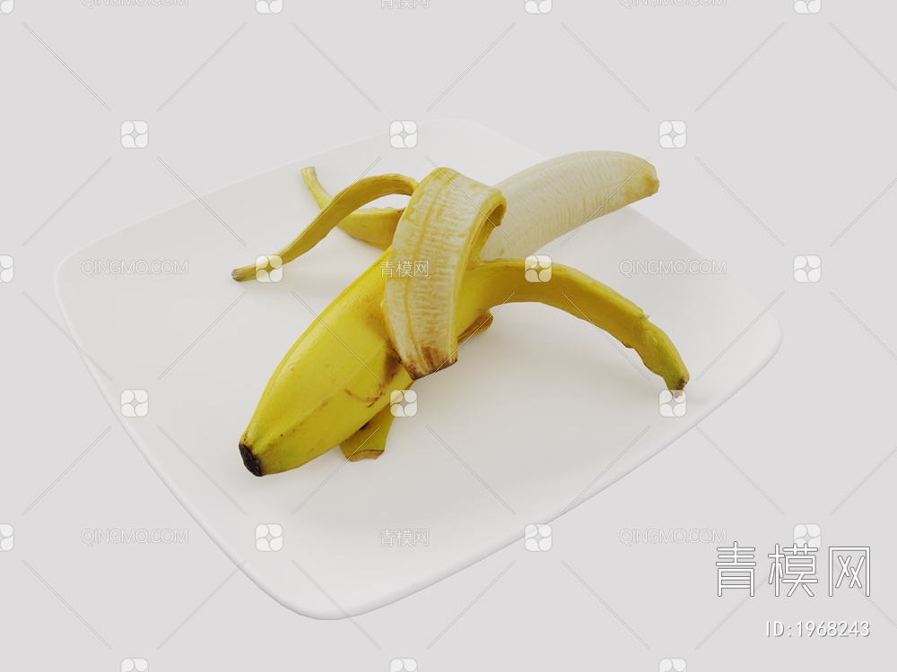 水果蔬菜 香蕉3D模型下载【ID:1968243】