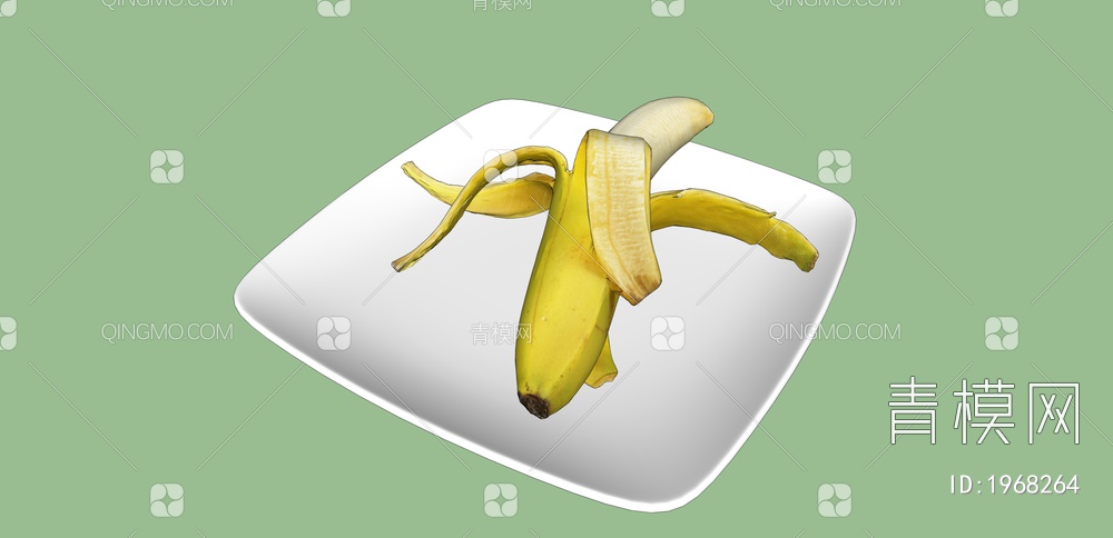 水果蔬菜 香蕉SU模型下载【ID:1968264】