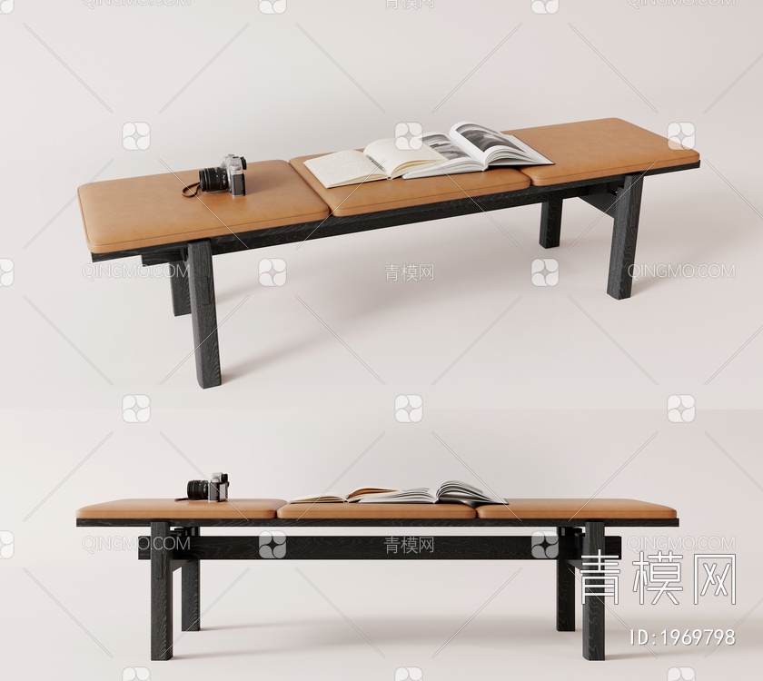 实木，座垫，凳子3D模型下载【ID:1969798】