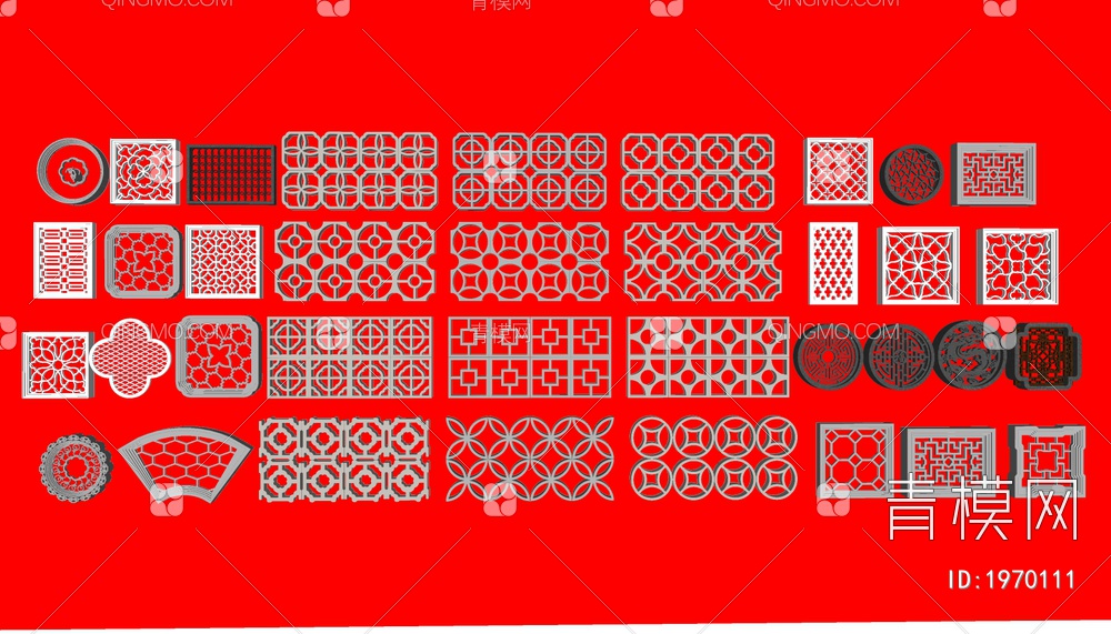 窗花SU模型下载【ID:1970111】