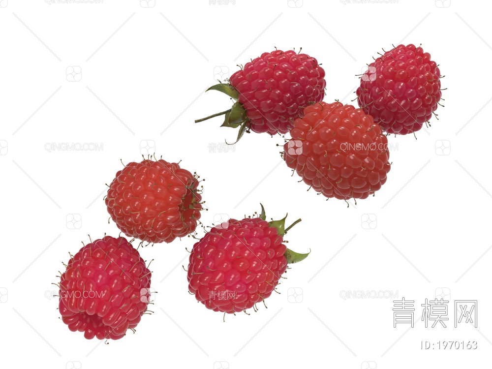 水果 水果树莓3D模型下载【ID:1970163】