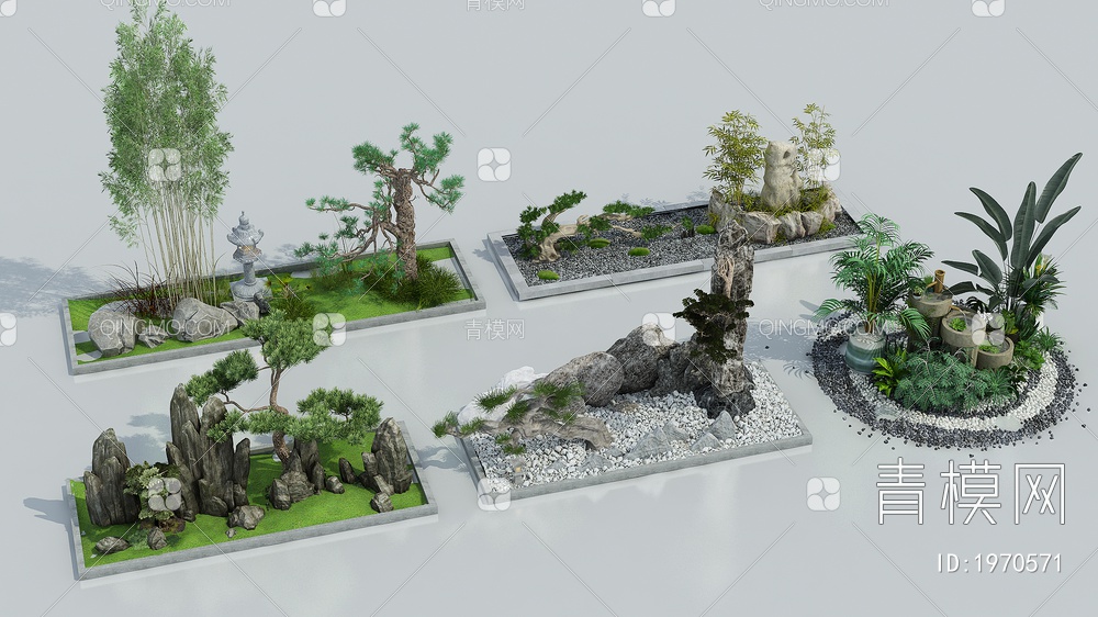 园林 景观小品3D模型下载【ID:1970571】