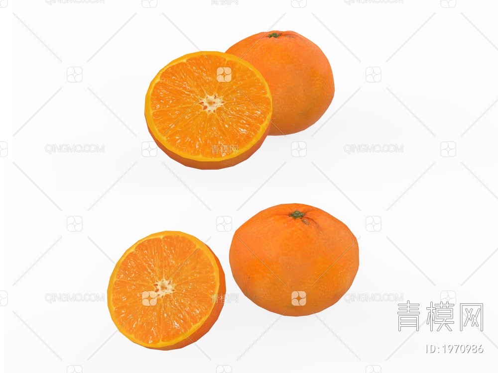 水果 橙子3D模型下载【ID:1970986】