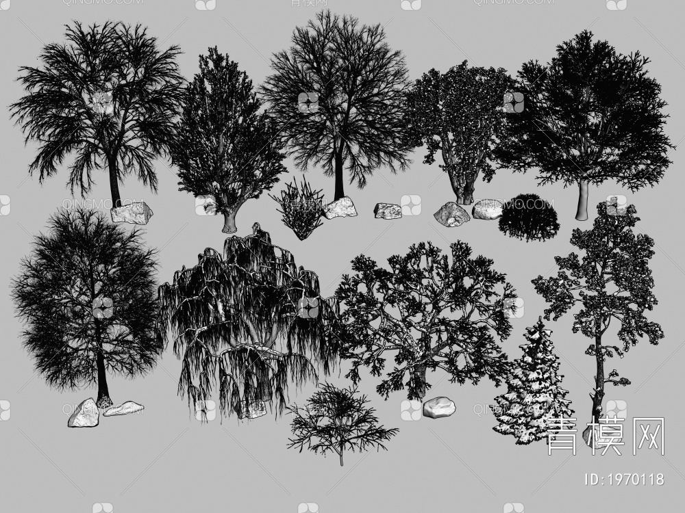 冬景树3D模型下载【ID:1970118】