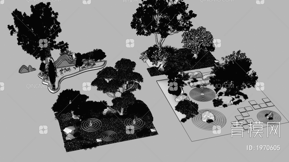 园林景观3D模型下载【ID:1970605】