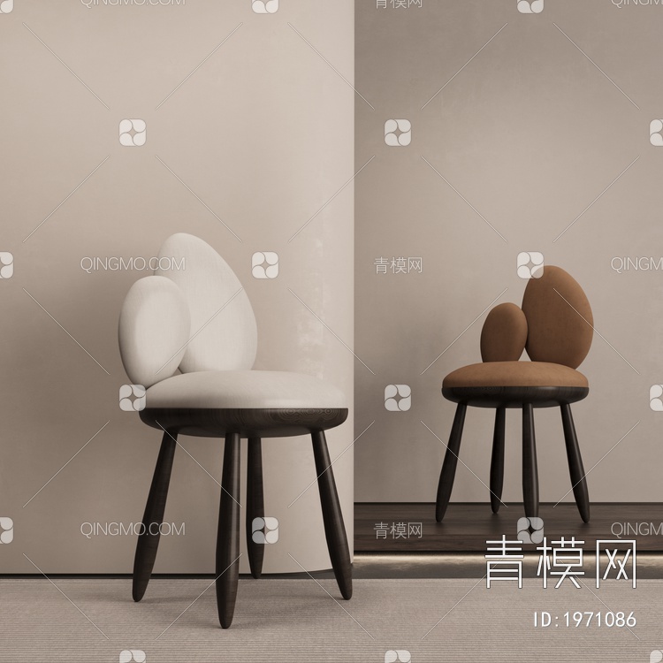 单椅 餐椅3D模型下载【ID:1971086】