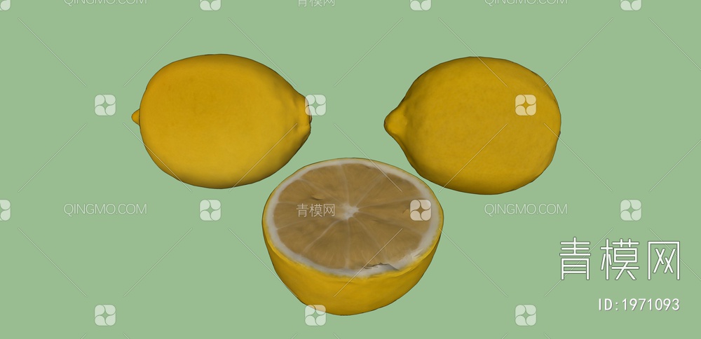 水果 柠檬SU模型下载【ID:1971093】