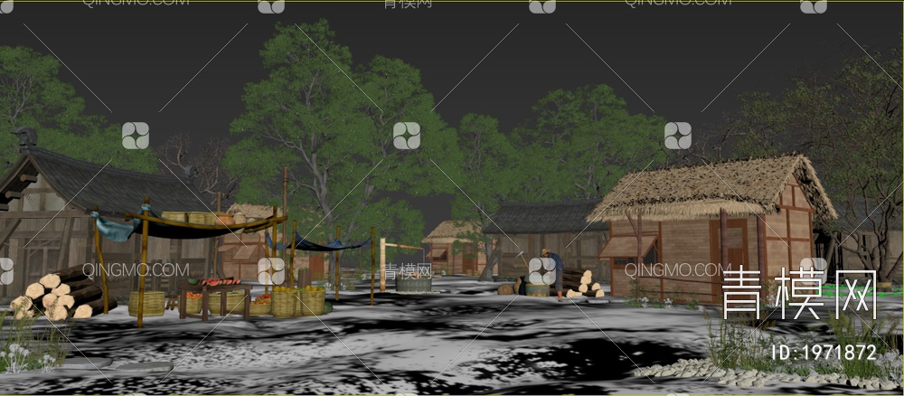 村庄3D模型下载【ID:1971872】