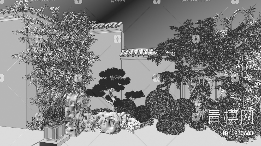 园林景观3D模型下载【ID:1970663】