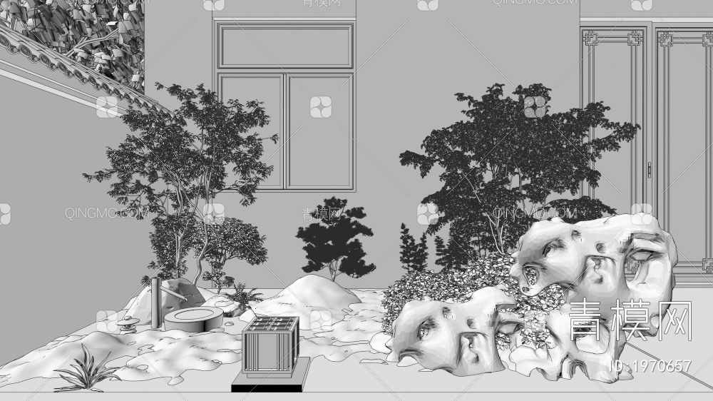 园林景观3D模型下载【ID:1970657】