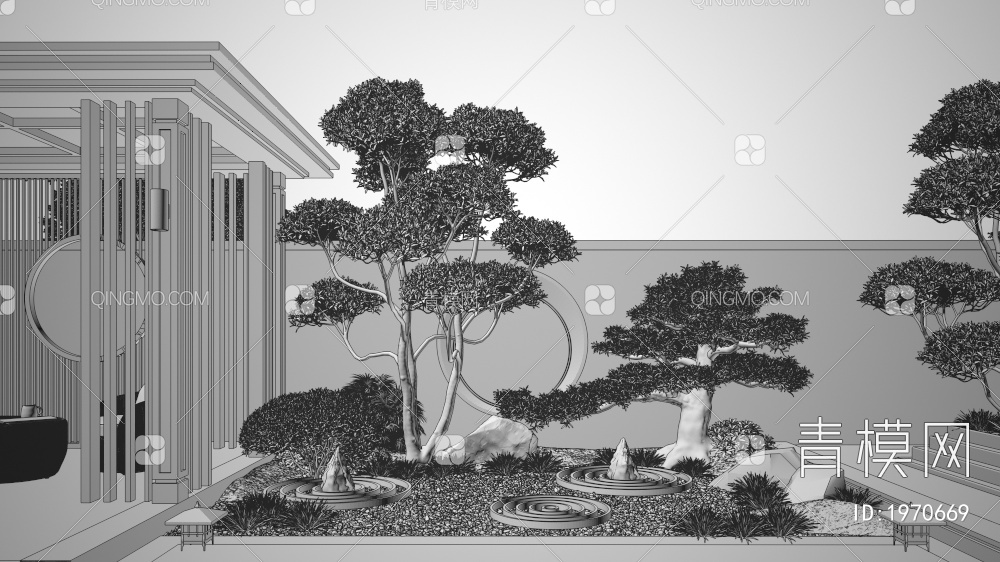 园林景观3D模型下载【ID:1970669】