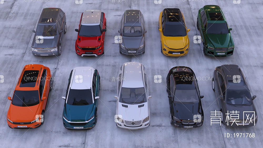 10款SUV汽车合集3D模型下载【ID:1971768】