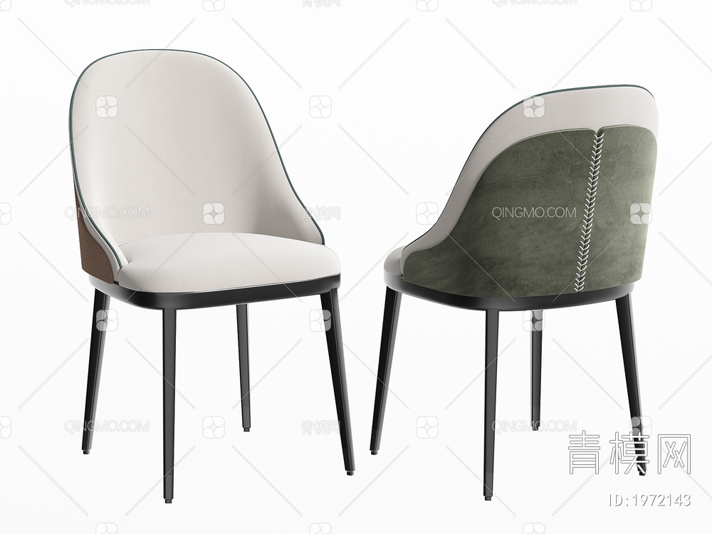 餐椅 休闲椅 单椅3D模型下载【ID:1972143】
