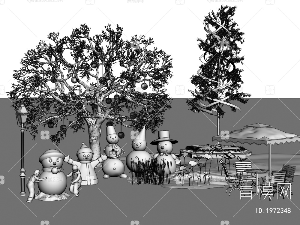 冬景树3D模型下载【ID:1972348】