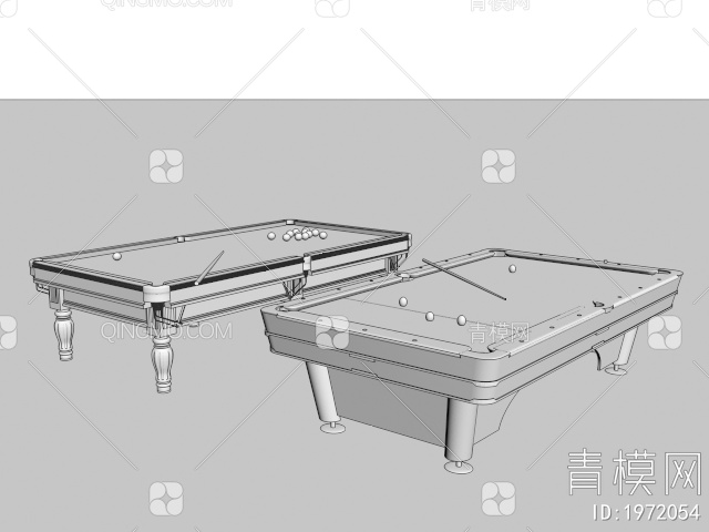 台球桌3D模型下载【ID:1972054】
