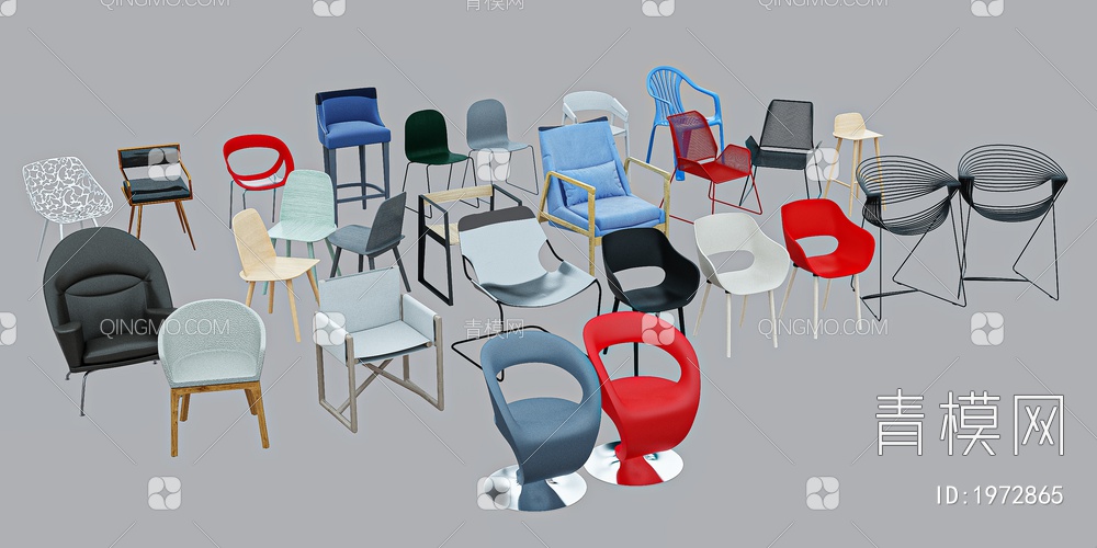 椅子3D模型下载【ID:1972865】