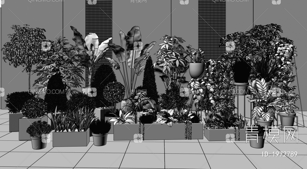 盆栽3D模型下载【ID:1972789】