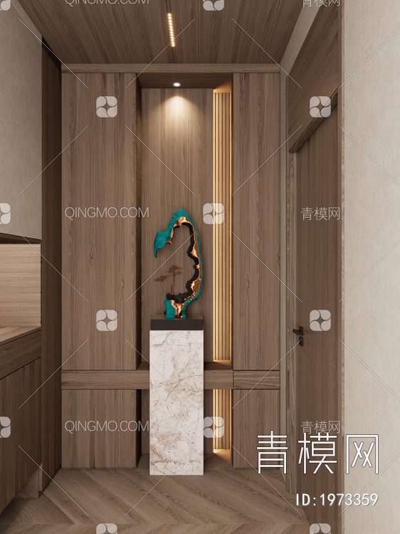 端景玄关3D模型下载【ID:1973359】